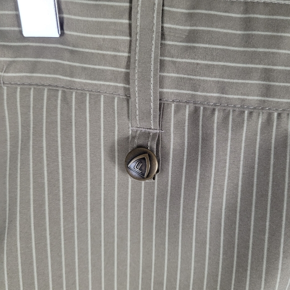 FIRETHORN | pinstripe flat front shorts - Picture 3 of 7